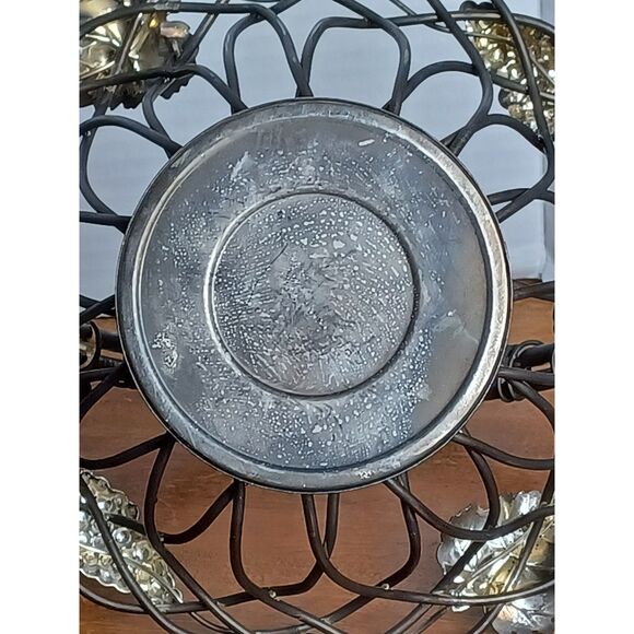 Pair Metal Grapes and Leaves Godinger Silver Plate Bridal Baskets Fruit Baskets - Picture 16 of 16